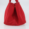 Secondhand Prada Canapa Tote Red Canvas Accessories