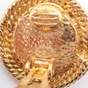 Secondhand Chanel Vintage CC Round Button Clip-On Earrings