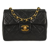 Chanel Vintage Square Classic Single Flap Bag Quilted Lambskin