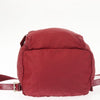 Secondhand Prada Front Pocket Buckle Backpack Re-Nylon and Shearling