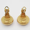 Secondhand Chanel Vintage Round Clip-On Earrings Metal with Faux