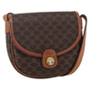 Celine Vintage Macadam Shoulder Bag Canvas and Leather