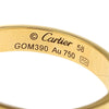 Cartier Love Wedding Band Ring 18K Yellow Gold