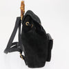 Gucci Vintage Bamboo Backpack Suede