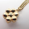Secondhand Gucci Interlocking G Pearl Drop Pendant Necklace Metal with Crystals and Faux