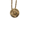 Secondhand Christian Dior Vintage Logo Round Pendant Necklace