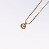 Secondhand Christian Dior CD Round Pendant Necklace