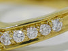 Secondhand Celine Macadam Logo Ring Yellow Gold with Diamonds
