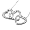 Tiffany & Co. Triple Heart Pendant Necklace Sterling Silver
