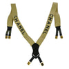 Secondhand Chanel Logo Suspenders Beige