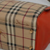 Secondhand Burberry Canterbury Panels Tote Haymarket Coated Canvas and
