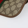 Gucci Ophidia Flap Clutch GG Coated Canvas