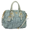 Secondhand Prada Gaufre Convertible Tote Leather and Tessuto