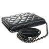Chanel So Black Reissue 2.55 Wallet on Chain Quilted Aged Calfskin