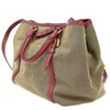 Secondhand Prada Logo Convertible Tote Canvas with
