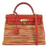 Hermes Kelly Handbag Vibrato and Togo with Palladium Hardware
