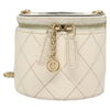 Chanel CC Round Vanity Case with Chain Quilted Lambskin