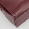Secondhand Celine Circle logo Burgundy Leather Bags