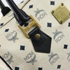 Secondhand MCM Visetos logogramme Handbag Canvas and