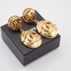 Secondhand Chanel Vintage CC Round Drop Clip-On Earrings