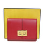 Secondhand Fendi Peekaboo Wallet Red Leather Accessories