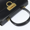 Secondhand Salvatore Ferragamo Gancini Convertible Top Handle Bag