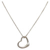 Tiffany & Co. Elsa Peretti Open Heart Pendant Necklace Sterling Silver