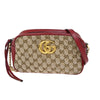 Gucci GG Marmont Shoulder Bag Diagonal Quilted GG Canvas with Leather