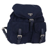 Secondhand Prada Vela Double Front Pocket Backpack Tessuto with Saffiano