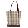 Burberry Nova Check Tote Canvas and Leather