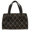 Chanel Surpique Compartment Tote Quilted Leather