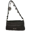 Secondhand Miu Miu Crystal Full Flap Shoulder Bag Printed Calf Hair and Matelasse