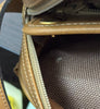 Christian Dior Vintage Honeycomb Shoulder Bag Canvas and Leather