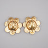 Secondhand Chanel Vintage CC Flower Clip-On Earrings