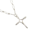 Tiffany & Co. Elsa Peretti Infinity Cross Pendant Necklace Silver 925