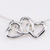 Tiffany & Co. Triple Heart Pendant Necklace Sterling Silver