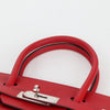 Secondhand Hermes Birkin Handbag Red Epsom with Palladium Hardware