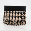 Secondhand Chanel Classic Single Flap Bag Quilted Houndstooth Tweed and Ribbon