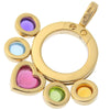 Secondhand Bvlgari Allegra Round Pendant 18 yellow gold Color multicolor