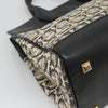 Salvatore Ferragamo Studio Satchel Gancini Jacquard and Leather
