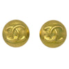 Secondhand Chanel Vintage CC Round Clip-On Earrings