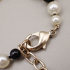 Secondhand Chanel CC Logo Chain Pendant Necklace Imitation Pearl Imitation pearl with Gold-Plated and Beads