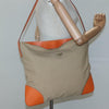 Secondhand Prada Flat Tote Beige Canvas Accessories