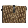 Christian Dior Vintage Trotter Crossbody Bag Diorissimo Coated Canvas