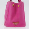 Secondhand Prada Canapa Tote Pink Canvas Accessories
