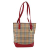 Secondhand Burberry Nova Check Tote canvas check pattern