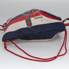 Gucci Logo Drawstring Backpack Striped Canvas