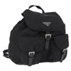 Prada Double Front Pocket Backpack Re-Nylon with Leather