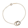 Tiffany & Co. 1837 Interlocking Circles Chain Bracelet 18K Rose Gold