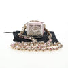 Chanel CC Cube Zip Clutch with Chain Handle Quilted Lambskin